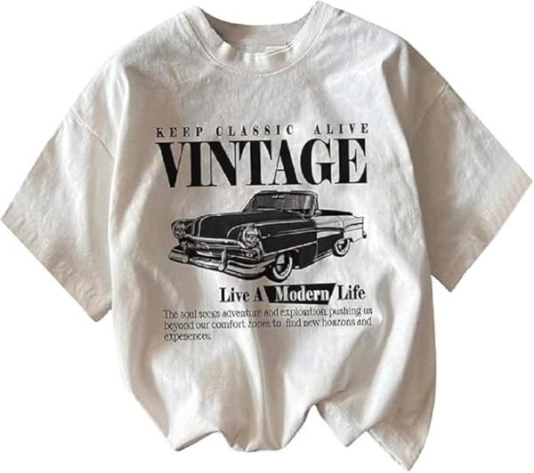 Half Sleeve Printed Round Neck T-Shirt for Women